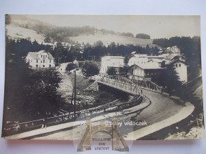 Krynica, general view, bridge, 1928