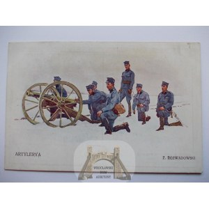 Patriotyczna, artyleria, malował Rozwadowski, Legiony, ok. 1916