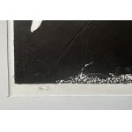 Ryszard Gieryszewski, G.5, grafika, drzeworyt wypukłodruk, 37x51 cm, 1994