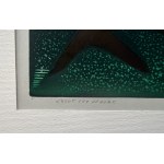 Ryszard Gieryszewski, Monument W.1, grafika linoryt drzeworyt, 44 x 52 cm, 2006