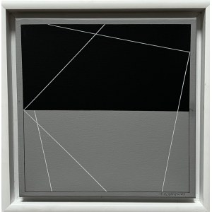 Aleksander Olszewski (1944), Opus 170420231958, 30x30 cm, acrylic on canvas, 2023