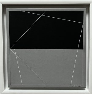 Aleksander Olszewski (1944), Opus 170420231958, 30x30 cm, akryl na płótnie, 2023