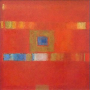 Roma Pilitsidis, Hranice, olej na plátne, 70 x70 cm, 2020