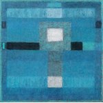 Roma Pilitsidis, Wyśnione rytmy ciszy, olej na płótnie, 70 x 70 cm, 2018