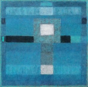Roma Pilitsidis, Wyśnione rytmy ciszy, olej na płótnie, 70 x 70 cm, 2018