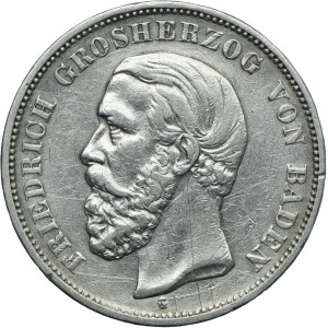 Niemcy, Badenia, Fryderyk I, 5 marek 1901 G, Karlsruhe