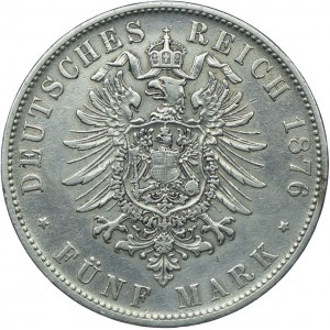 Niemcy, Bawaria, Ludwik II, 5 marek 1876 D, Monachium