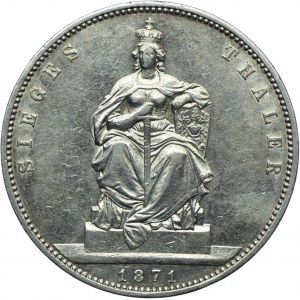 Niemcy, Prusy, Wilhelm I, talar 1871 A, Berlin