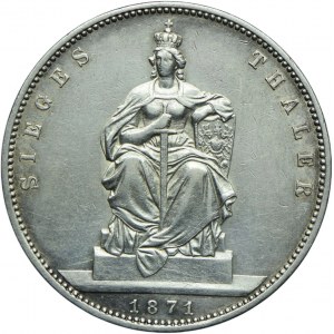 Niemcy, Prusy, Wilhelm I, talar 1871 A, Berlin