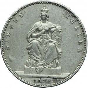 Niemcy, Prusy, Wilhelm I, talar 1871 A, Berlin