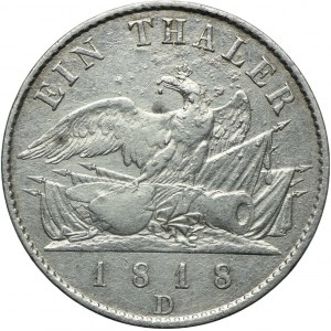 Niemcy, Prusy, Fryderyk Wilhelm III, talar 1818 D, Düsseldorf