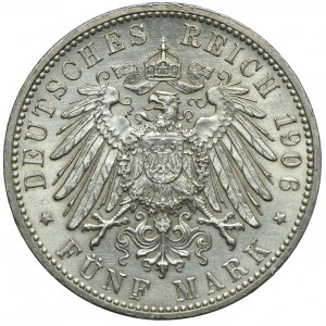 Niemcy, Badenia, Fryderyk I, 5 marek 1906 Karlsruhe