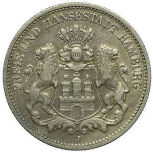 Niemcy, Hamburg, 2 marki 1904 J, Hamburg
