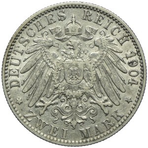 Niemcy, Hamburg, 2 marki 1904 J, Hamburg