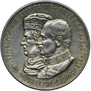 Niemcy, Saksonia, Fryderyk August III, 2 marki 1909, Muldenhütten