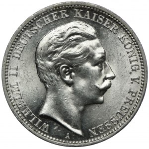 Niemcy, Prusy, Wilhelm II, 3 marki 1912 A, Berlin