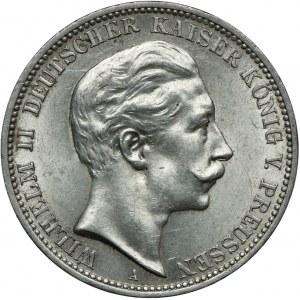 Niemcy, Prusy, Wilhelm II, 3 marki 1911 A, Berlin