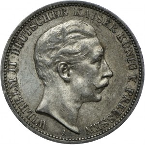 Niemcy, Prusy, Wilhelm II, 3 marki 1911 A, Berlin