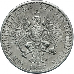 Niemcy, Prusy, Wilhelm I, talar 1866 A, Berlin