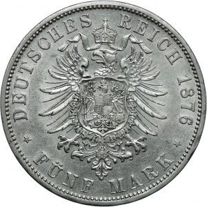 Niemcy, Prusy, Wilhelm I, 5 marek 1876 C, Frankfurt
