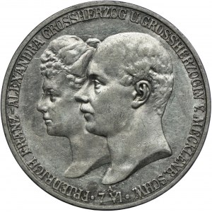Niemcy, Meklenburgia-Szwerin, Fryderyk Franciszek IV, 5 marek 1904 A, Berlin, zaślubinowe
