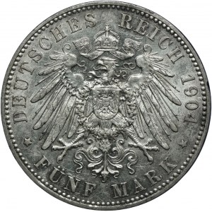 Niemcy, Meklenburgia-Szwerin, Fryderyk Franciszek IV, 5 marek 1904 A, Berlin, zaślubinowe