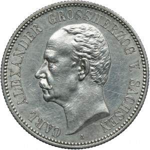Niemcy, Saksonia-Weimar-Eisenach, Karol Aleksander, 2 marki 1892 A, Berlin RZADKIE