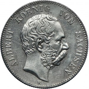 Niemcy, Saksonia, Albert, 2 marki 1900 E, Muldenhütten