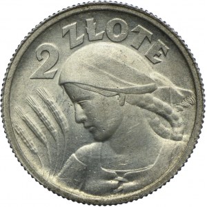 2 złote 1924 Paryż, Kobieta i kłosy