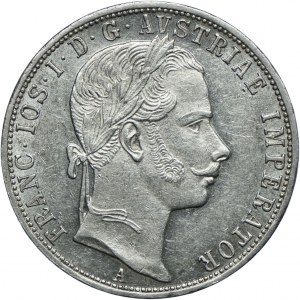 Austria, Franciszek Józef I, 1 floren 1860 A, Wiedeń