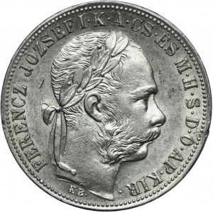 Węgry, Franciszek Józef I, 1 forint 1883 KB, Kremnica