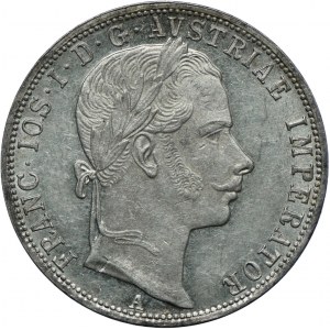 Austria, Franciszek Józef I, 1 floren 1860 A, Wiedeń