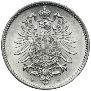 Niemcy, Cesarstwo Niemieckie, 1 marka 1876 F, Stuttgart