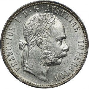 Austria, Franciszek Józef I, 1 floren 1887 Wiedeń