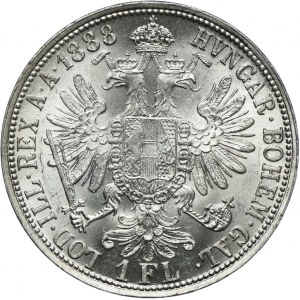 Austria, Franciszek Józef I, 1 floren 1888 Wiedeń