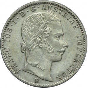 Austria, Franciszek Józef I, 1/4 florena 1859 B, Kremnica