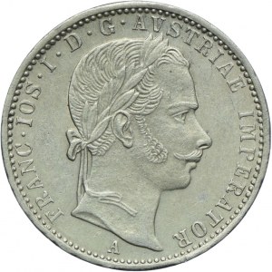 Austria, Franciszek Józef I, 1/4 florena 1859 A, Wiedeń