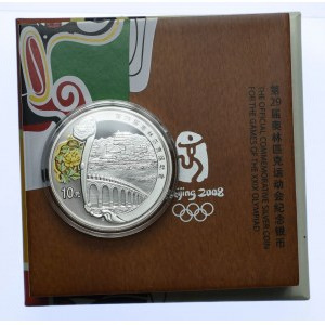 Chiny, 10 yuanów 2008, Igrzyska XXIX Olimpiady, Pekin 2008 - Pałac Letni