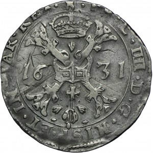 Niderlandy hiszpańskie, Filip IV, patagon 1631, Tournai (Doornik)