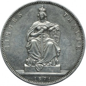 Niemcy, Prusy, Wilhelm I, talar 1871 A, Berlin