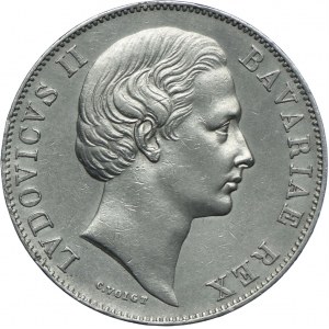 Niemcy, Bawaria, Ludwik II, talar 1871 Monachium