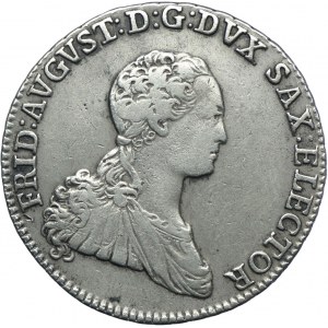 Niemcy, Saksonia, Fryderyk August III, 2/3 talara (gulden) 1768 EDC, Drezno