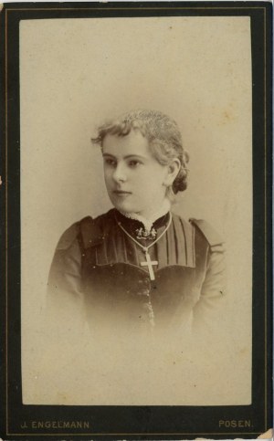 Poznan, Engelmann J. - Woman with a cross, ca. 1880.