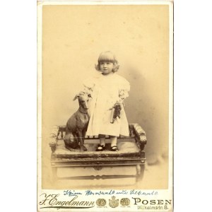 Poznań, Engelmann J. - Dziewczynka z psem, 1897.