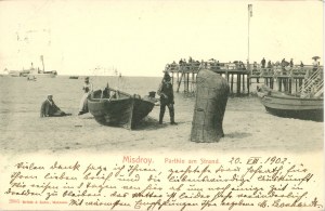 Miedzyzdroje - On the beach, 1902.