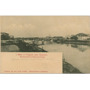 Kraków - Podgórze - Podgórze Bridge, ca. 1900.