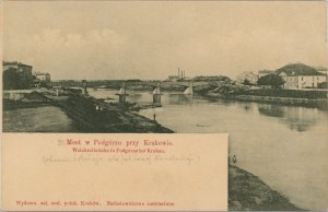 Kraków - Podgórze - Podgórze Bridge, ca. 1900.