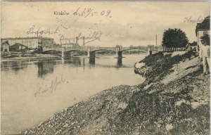 Krakow - Podgórze - Podgórski Bridge, 1909.