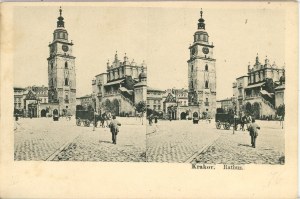 Krakow - City Hall and Cloth Hall, ca. 1900.