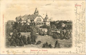 Wroclaw - Restaurant in the Park, 1900.